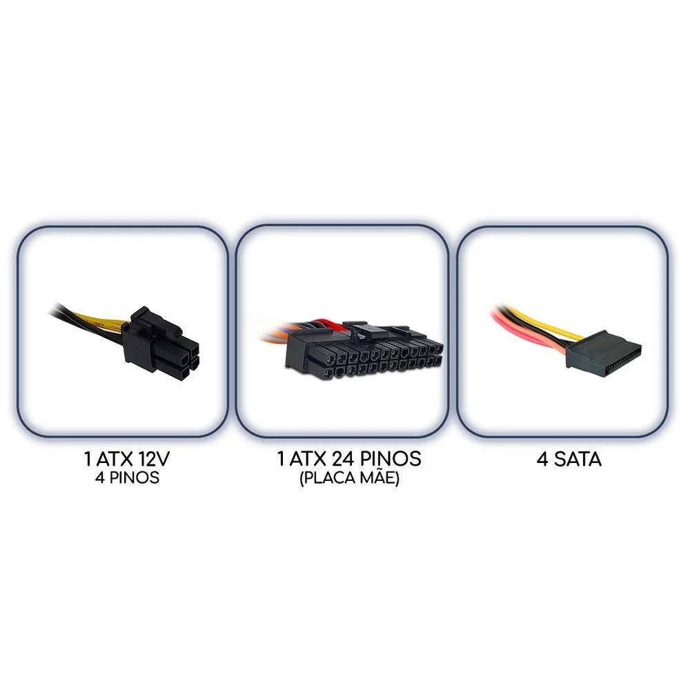Fonte Brazil Pc, ATX, TFX, 250w Slim, 24 Pinos, Automática - Bpc-tfx250-pfc Fonte Brazil Pc, ATX, TFX, 250w Slim, 24 Pinos, Automática - Bpc-tfx250-pfc