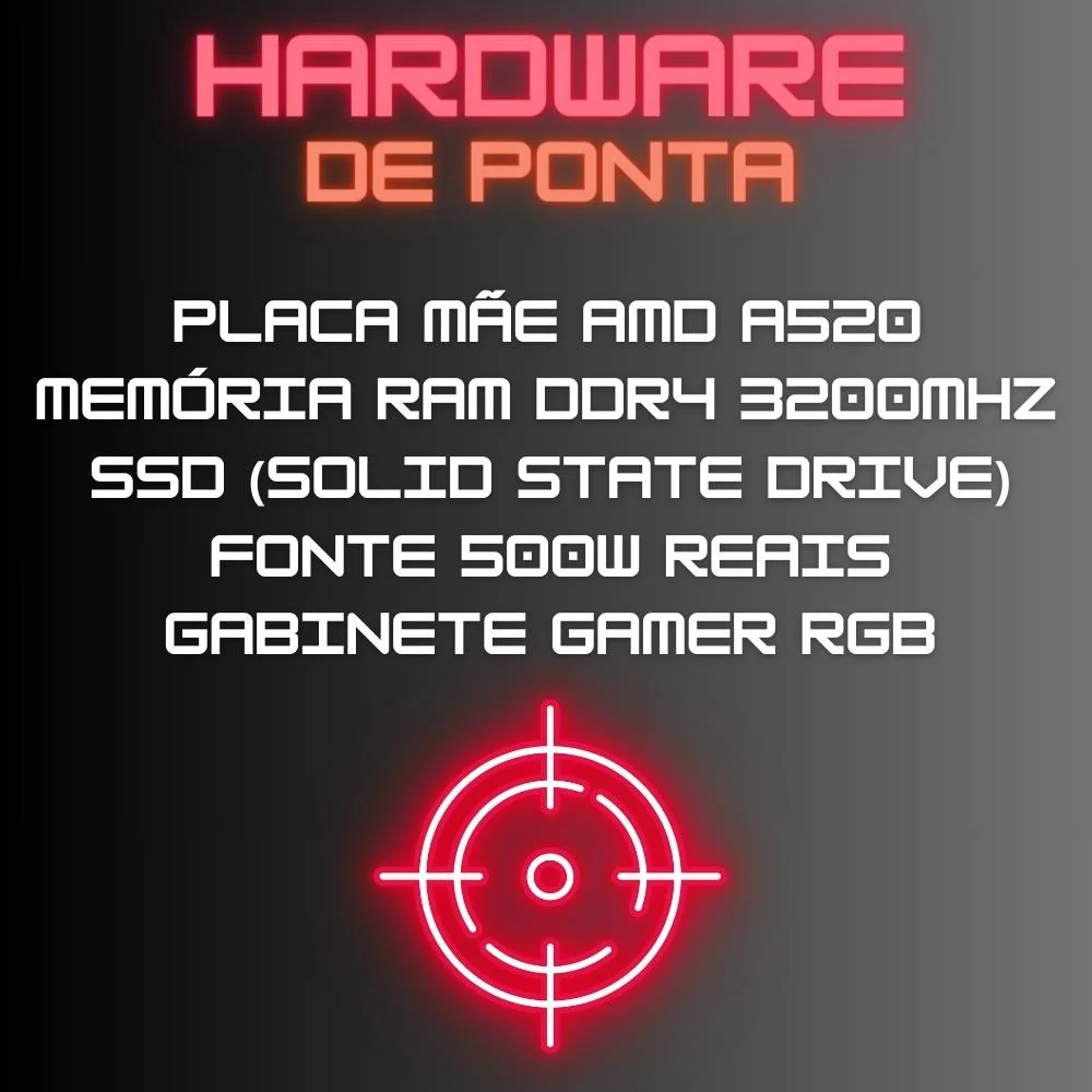 PC Gamer Balão.info RGB AMD Ryzen 5 4600G, Gráficos Radeon VEGA 7, 8GB DDR4, SSD 256GB, Fonte 500W SGX-0050A - view 5