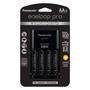 Carregador De Pilhas Panasonic Eneloop Pro Com 4 Pilhas Aa 2550mah