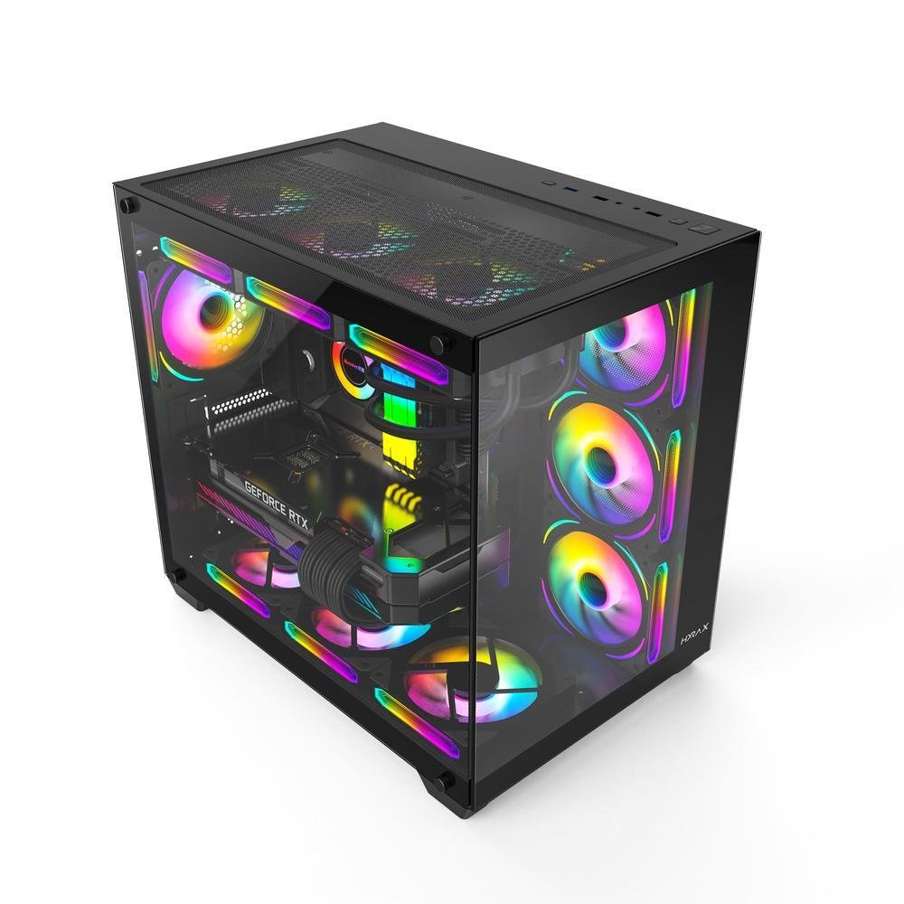 Gabinete Aquário Gamer Hyrax Mid Tower ATXKaBuM