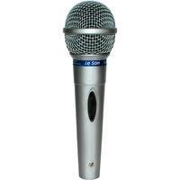 Microfone Leson Mc-200 Dinâmico, Cardióide, Prata