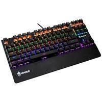 Teclado Gamer Mecanico Evolut Programavel Eg214 Dawn Blue Switch, Teclas Pudding Com Fio