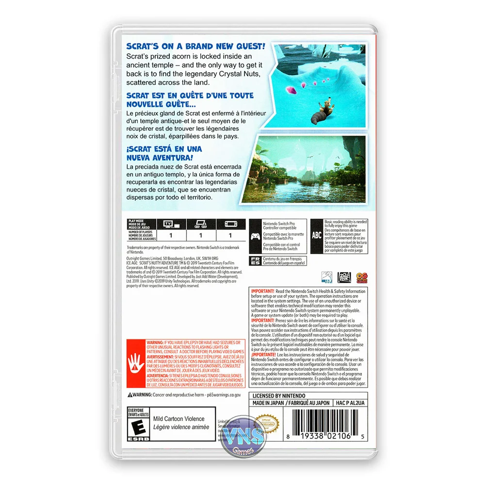Jogo Ice Age: Scrat's Nutty Adventure Nintendo Switch Usa