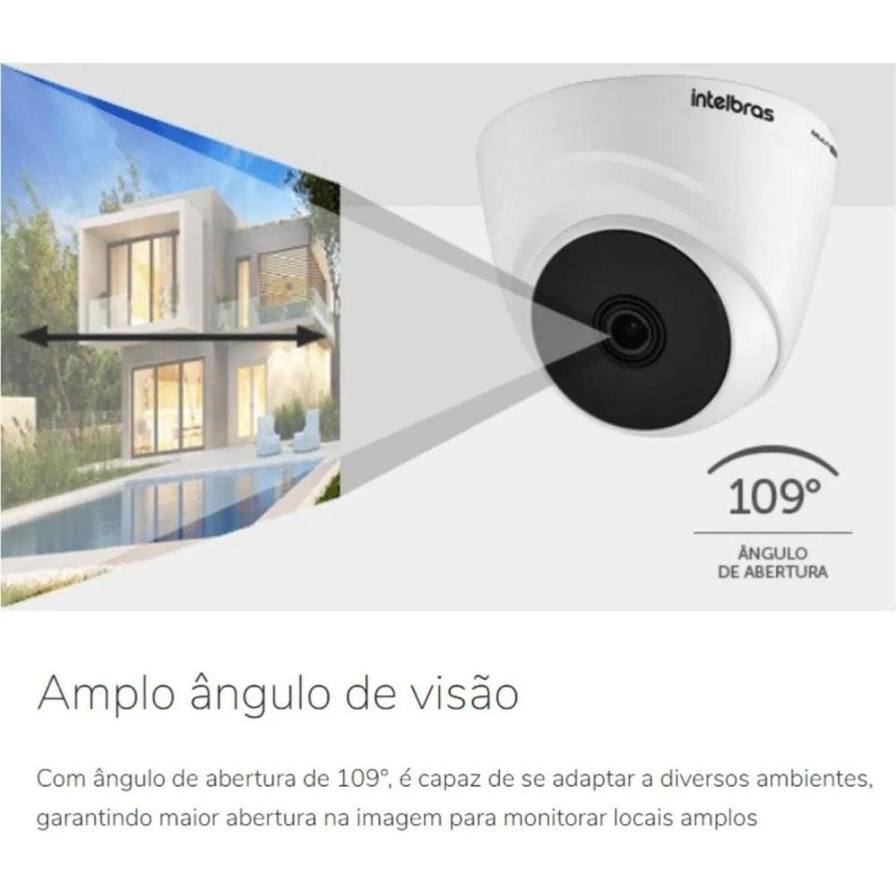 Kit 16 Câmeras Intelbras Dome 1120d Dvr 16 Canais Com Hd