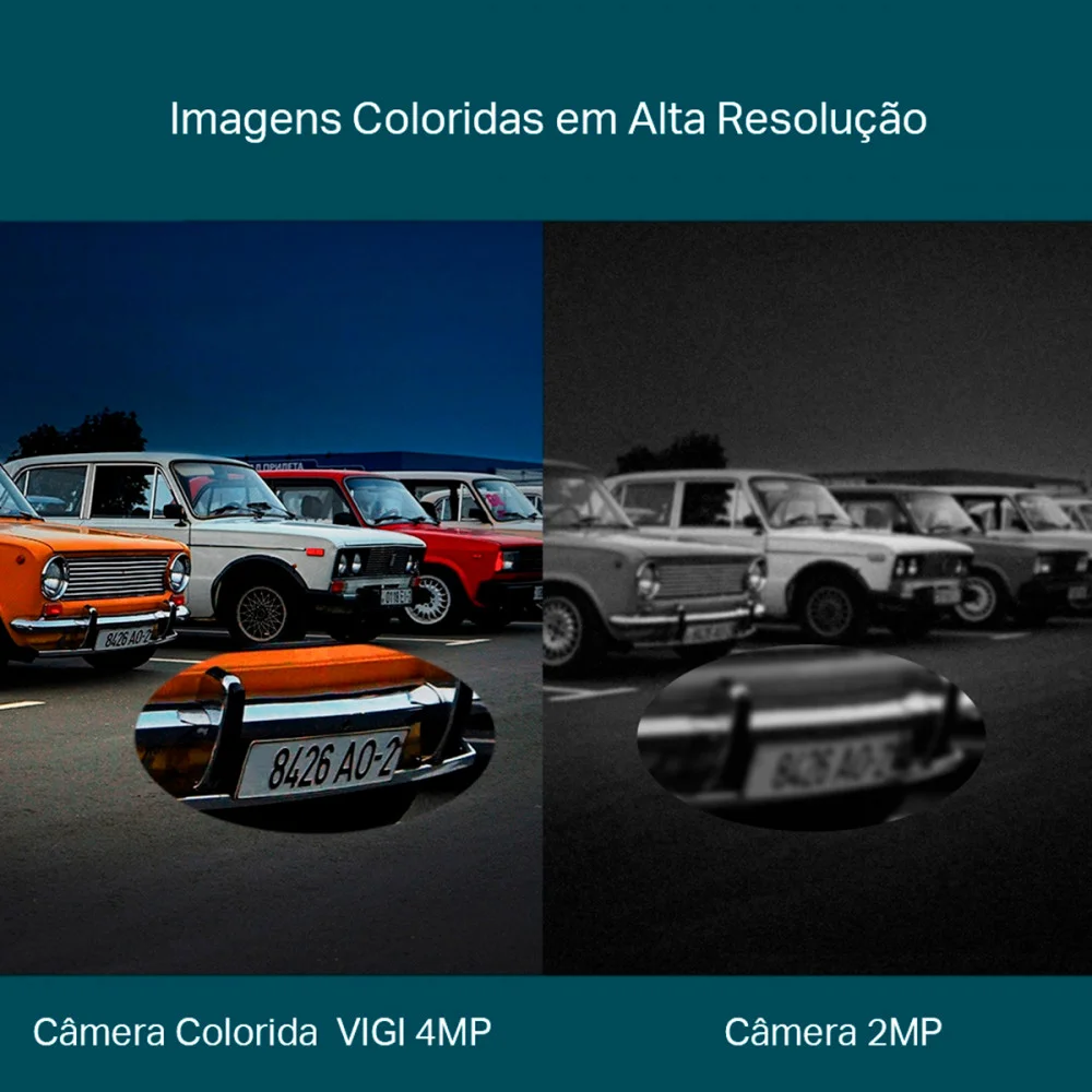 Câmera Tp-link Pan/til 4mp Full-color Lente Dupla Vigi C540v