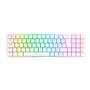 Teclado Mecanico Gamer Ashe, RGB, Branco, Switch Azul