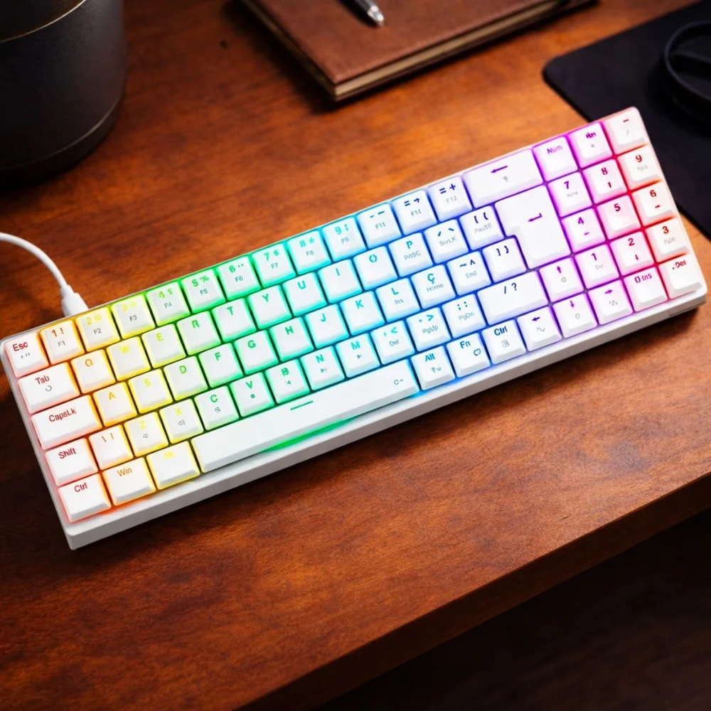 ホワイトエレクトーン Teclado Mecanico Gamer Ashe KaBuM