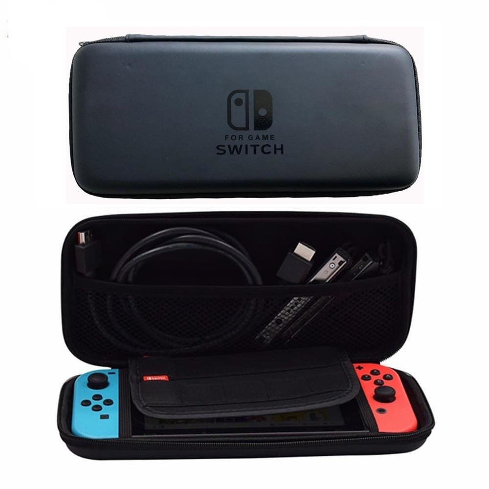 Capa Case Bag Rígida Estojo Compatível Nintendo Switch Console + Película Switch Vidro Capa Case Bag Rígida Estojo Compatível Nintendo Switch Console + Película Switch Vidro