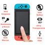 Capa Case Estojo Compatível Nintendo Switch Console + Pelicula Vidro