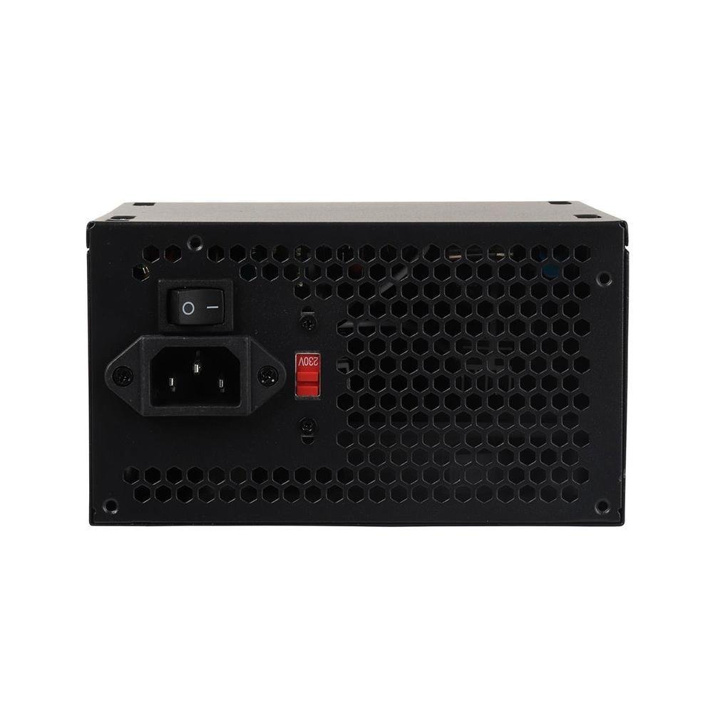 Fonte Atx 500w Fortrek Crusader, Bivolt Manual, Cooler 120mm, Preto - 76955 Fonte Atx 500w Fortrek Crusader, Bivolt Manual, Cooler 120mm, Preto - 76955