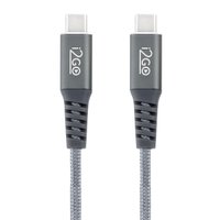Cabo Usb-c + Usb-c I2go 2m 3a Nylon Trançado Chumbo