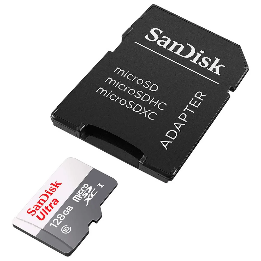 Cartão De Memória Sandisk Micro Sd, 128GB, Com Adaptador - Sdsqunr-128g-gn3ma Cartão De Memória Sandisk Micro Sd, 128GB, Com Adaptador - Sdsqunr-128g-gn3ma