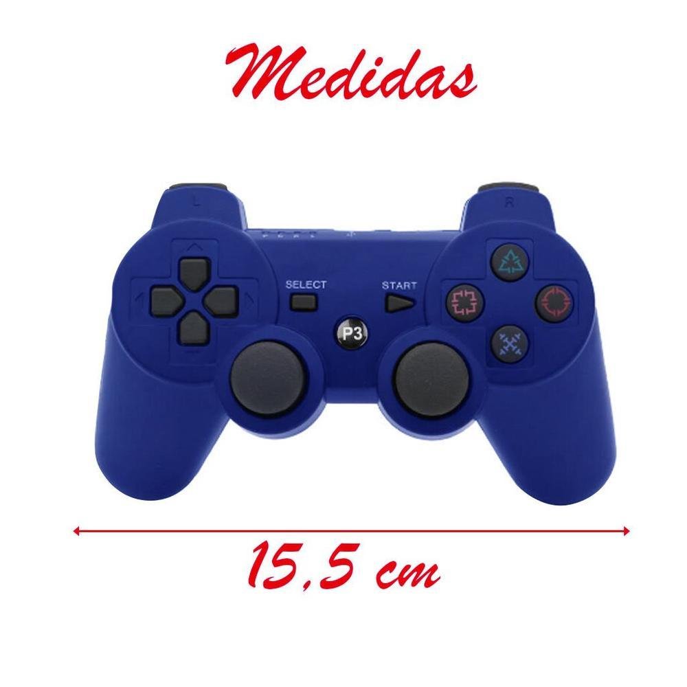 Kit 2 Controle Para Playstation 3 Ps3 Dual Shock Sem Fio Kit 2 Controle Para Playstation 3 Ps3 Dual Shock Sem Fio