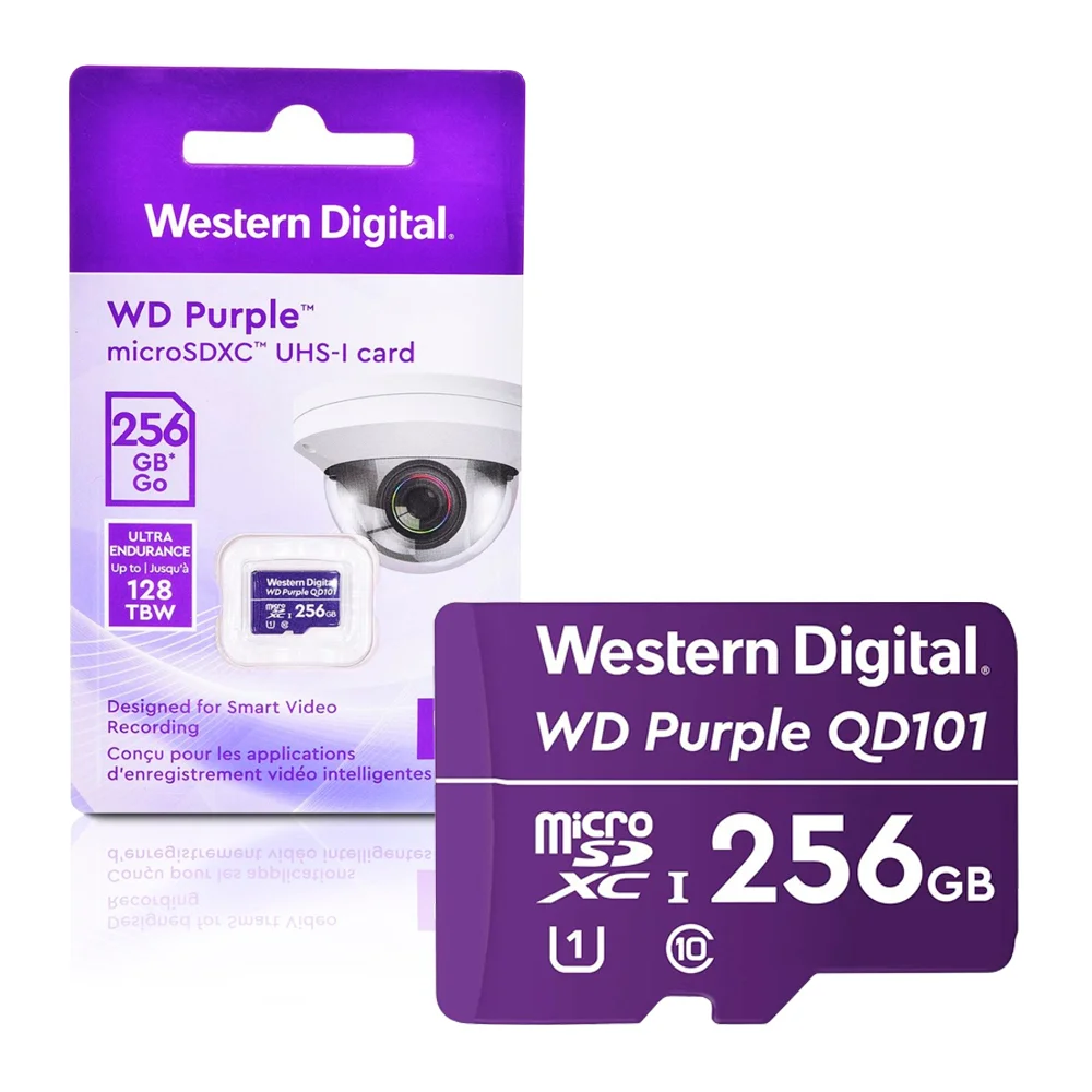Cartão Memória Micro Sd 256gb WD Purple Class