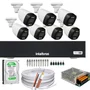 Kit 7 Câmeras Segurança Color Dvr Intelbras 1008c Hd 500gb.