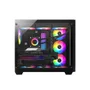 Gabinete Gamer ATX Zeus Pro Glass Black Liketec, Compatível Com Placa-Mãe ATX, Micro-ATX e Mini-ITX