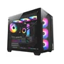 Gabinete Gamer ATX Zeus Pro Glass Black Liketec, Compatível Com Placa-Mãe ATX, Micro-ATX e Mini-ITX