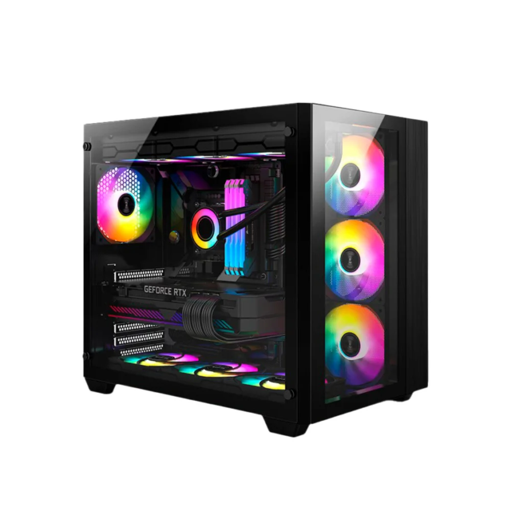 Gabinete Gamer ATX Zeus Pro Glass Black Liketec, Compatível Com Placa-Mãe ATX, Micro-ATX e Mini-ITX Gabinete Gamer ATX Zeus Pro Glass Black Liketec, Compatível Com Placa-Mãe ATX, Micro-ATX e Mini-ITX