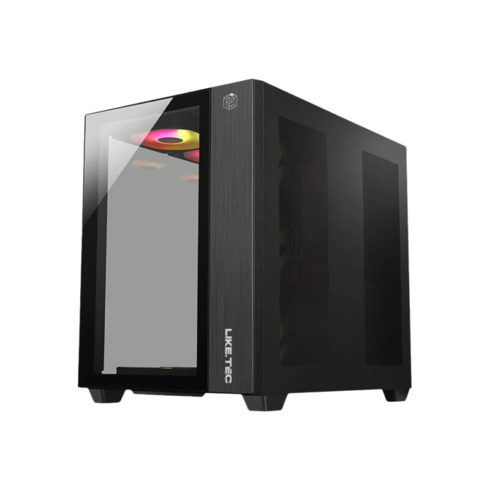 Gabinete Gamer ATX Zeus Pro Glass Black Liketec, Compatível Com Placa-Mãe ATX, Micro-ATX e Mini-ITX Gabinete Gamer ATX Zeus Pro Glass Black Liketec, Compatível Com Placa-Mãe ATX, Micro-ATX e Mini-ITX
