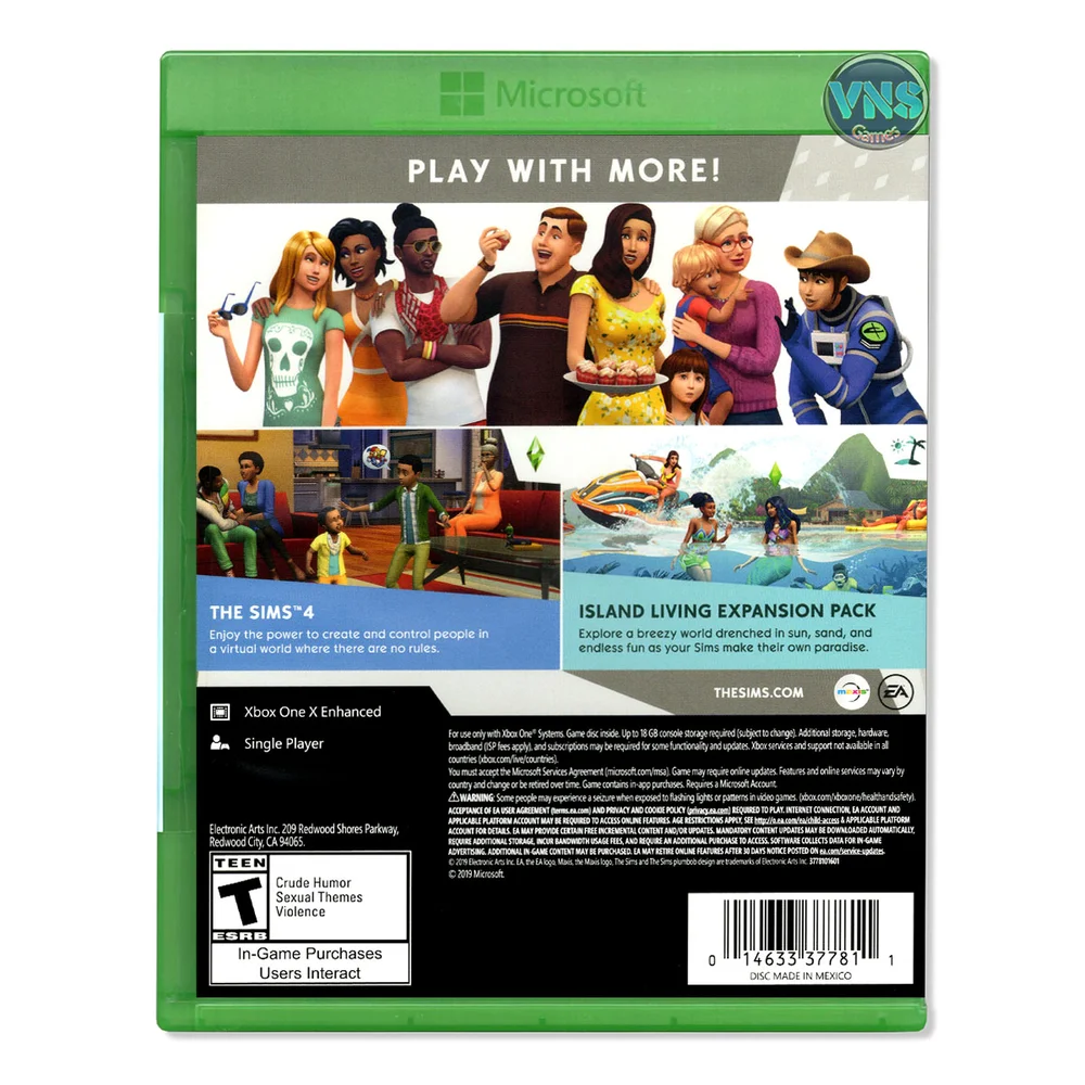 The Sims 4 Island Living Bundle - XBOX One - Mídia Física