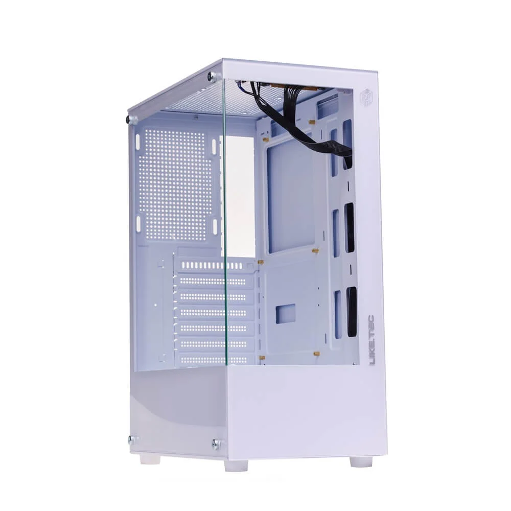Gabinete Gamer Liketec Opera Snow Mid Tower Matx Vidro Panorâmico Sem Fan - Lc-cb-opera-20856 Gabinete Gamer Liketec Opera Snow Mid Tower Matx Vidro Panorâmico Sem Fan - Lc-cb-opera-20856