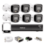 Kit Intelbras 6 Cameras Segurança 1220b Full Color Dvr Imhdx 3008 + Hd 6tb