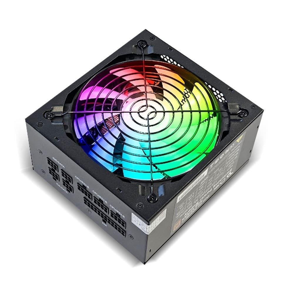 Fonte de Alimentaço Duex DX 600FSE RGB 600W 80