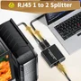 Divisor Ethernet, Switch De Rede Lan Rj45 De Alta Velocidade Gigabit 1 Para 2