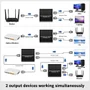 Divisor Ethernet, Switch De Rede Lan Rj45 De Alta Velocidade Gigabit 1 Para 2