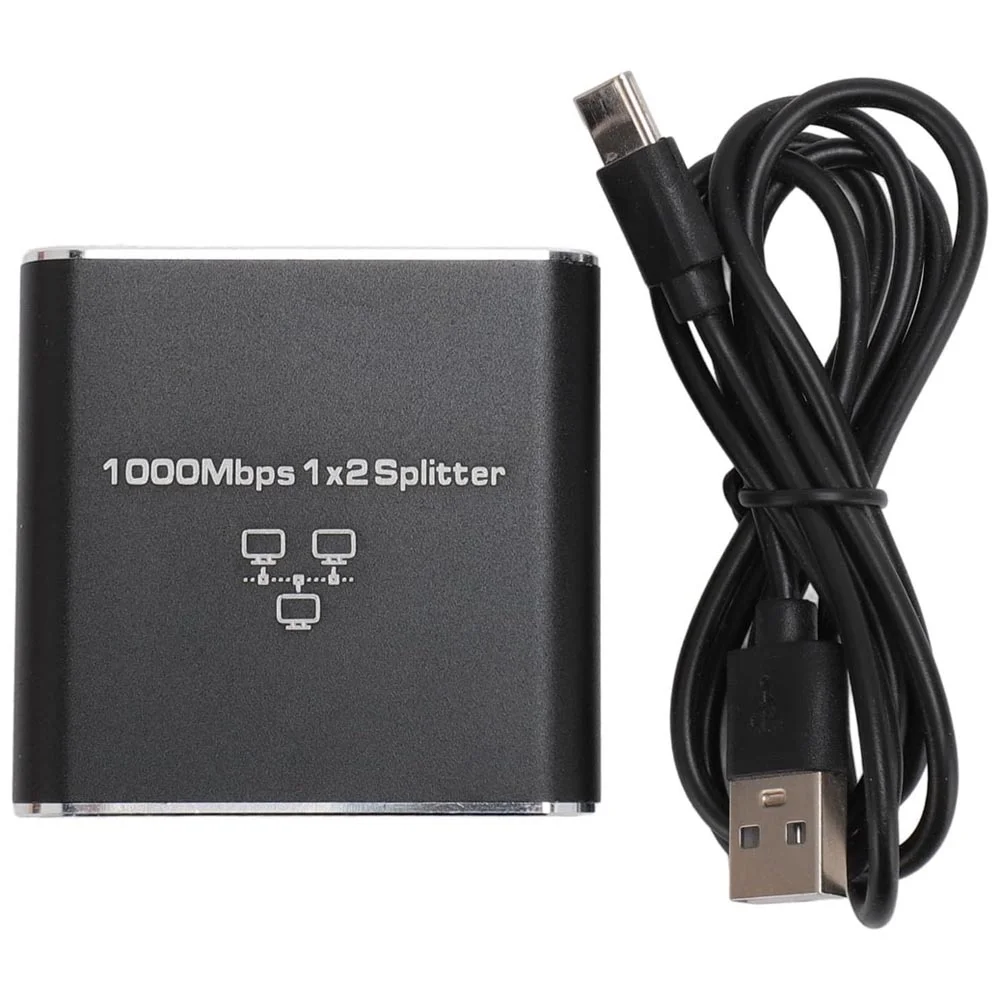 Divisor Ethernet, Switch De Rede Lan Rj45 De Alta Velocidade Gigabit 1 Para 2