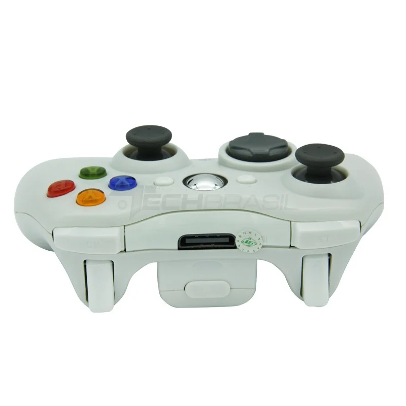 Controle Sem Fio XBOX 360 Para Computador Notebook Playstation 3 + Receiver Branco Controle Sem Fio XBOX 360 Para Computador Notebook Playstation 3 + Receiver Branco