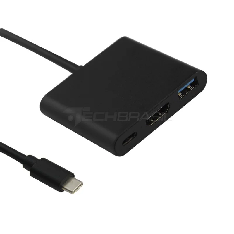 Conversor Vídeo Compatível Com Nintendo Switch Tipo-c Para HDMI Usb 3.0