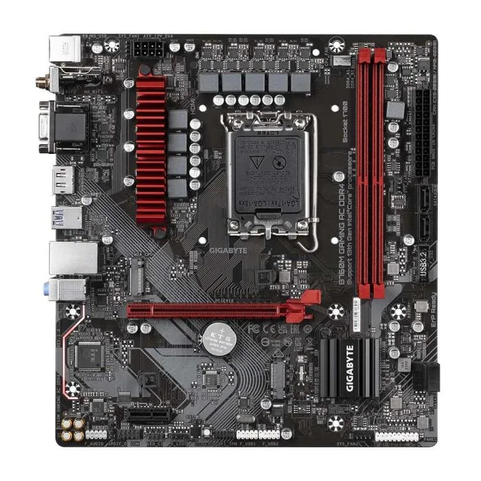 Placa Mãe Gigabyte B760m Gaming Ac Ddr4 Wifi LGA 1700 2xDDR4 Chipset Intel B760 Express Matx Placa Mãe Gigabyte B760m Gaming Ac Ddr4 Wifi LGA 1700 2xDDR4 Chipset Intel B760 Express Matx