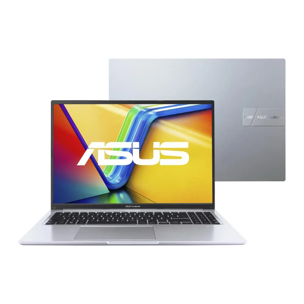 Notebook Asus Vivobook 16 X1605va Intel Core I7 1355u 16gb Ram 512gb SSD WINDOWS 11 Home Tela 16” Ips Fhd Silver - Mb763w