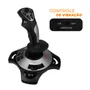 Controle Gamer Flight Stick Joystick Simulador Voo Piloto Computador PC