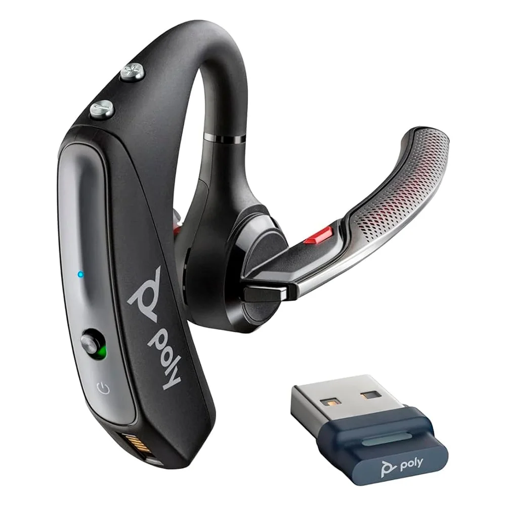 Poly Voyager 5200 UC Bluetooth イヤーセット KaBuM Aperte o K e evolua em Tecnologia e Games
