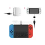 Teclado Chatpad Wireless Para Nintendo Switch Joy-con 54 Teclas Preto