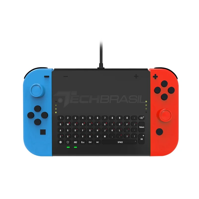 Teclado Chatpad Wireless Para Nintendo Switch Joy-con 54 Teclas Preto Teclado Chatpad Wireless Para Nintendo Switch Joy-con 54 Teclas Preto