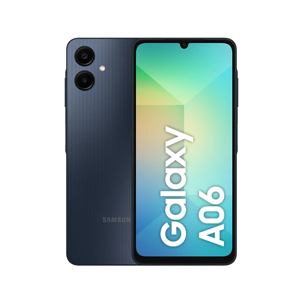 Smartphone Samsung Galaxy A06, 128GB, 4GB RAM, Octa Core, Câmera Traseira 50+2MP, Tela 6.7”, Frontal 8MP, Azul Escuro - a065mzkgzto