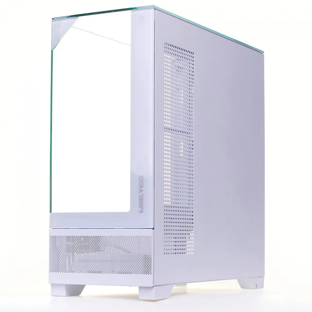 Gabinete Liketec Mahal Snow Mid Tower Vidro Temperado Usb S/fan Branco