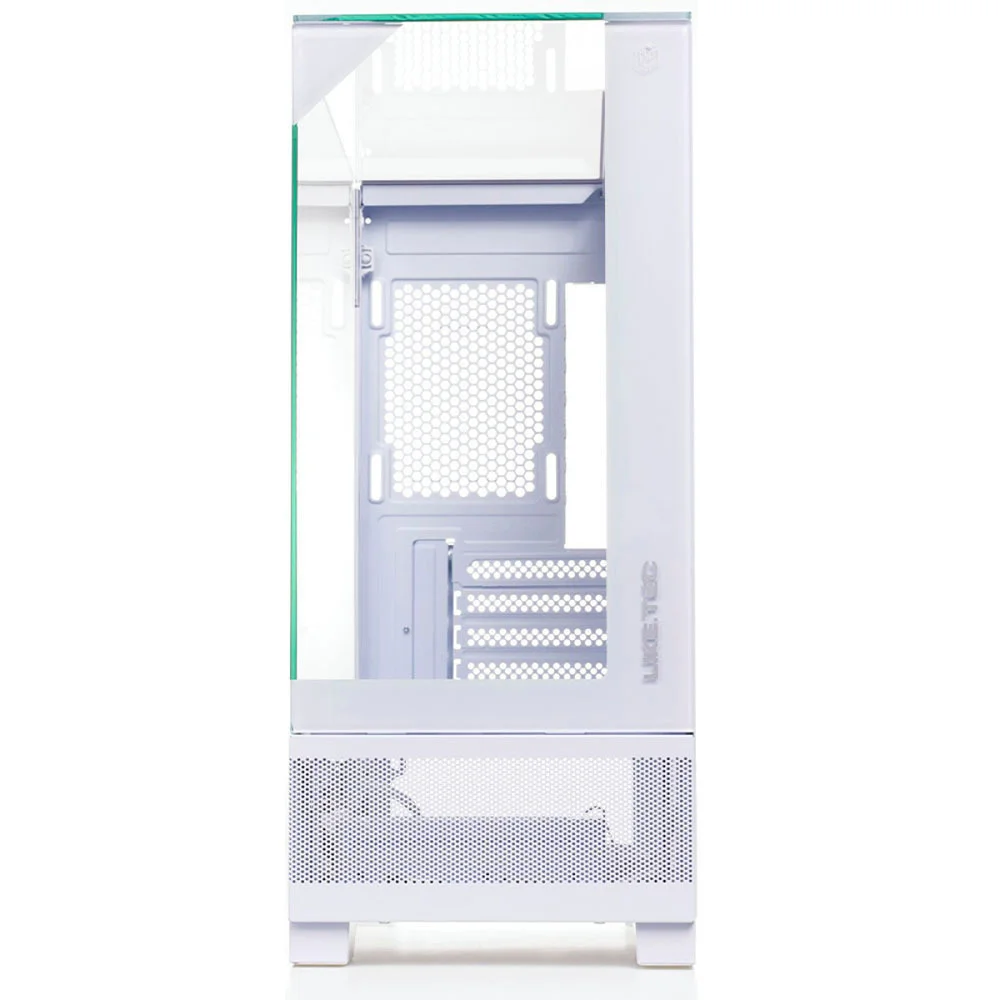 Gabinete Liketec Mahal Snow Mid Tower Vidro Temperado Usb S/fan Branco