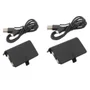 Kit 2 Baterias Recarregáveis 800mah + 2 Cabos Usb Carregador Compatível Com Controle De XBOX One S/x