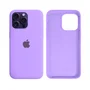 Capa Capinha Case Silicone Cover Premium Aveludada Com Logo Compatível Iphone 13 Lavanda