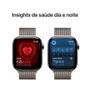 Apple Watch Series 10 Gps + Cellular • Caixa Natural De Titânio – 46 Mm • Pulseira Natural Estilo Milanês