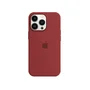 Capa Capinha Case Silicone Cover Premium Aveludada Com Logo Compatível Iphone 14 Pro Max Vermelho Fosco