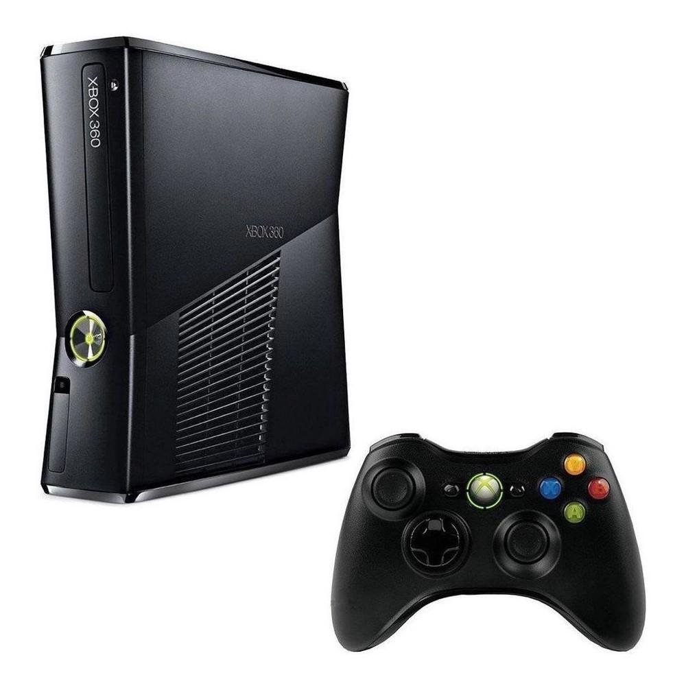Console 360 Slim 3.0 500gb Standard Preto + Jogos + 2 Controles Console 360 Slim 3.0 500gb Standard Preto + Jogos + 2 Controles