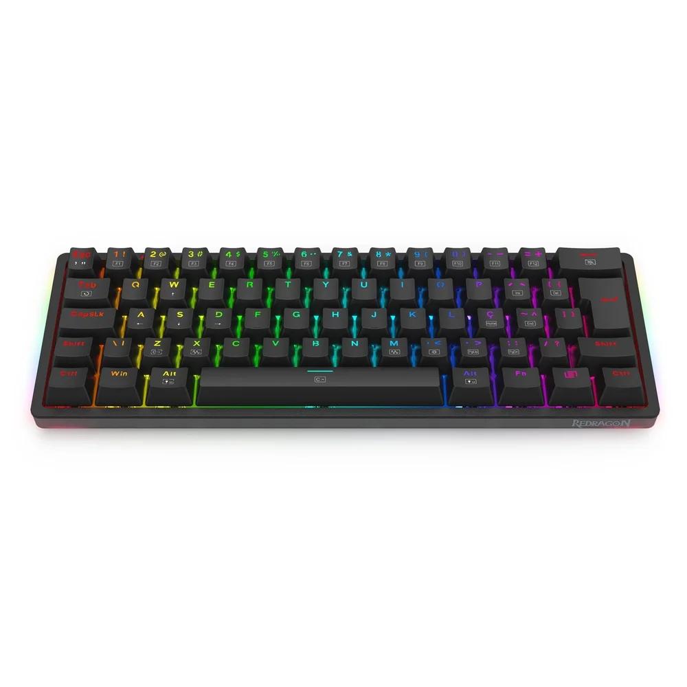 Teclado Gamer Redragon Akali Mecânico RGB ABNT2 c