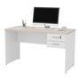 Mesa De Escritório 1.20x60 Com Gaveteiro Tampo 30mm Netmobil - Branco/dubai