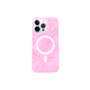 Capa Capinha Case Brilho Luxo Glitter Premium Magsafe Magnética Cor Rosa Pink iPhone 11