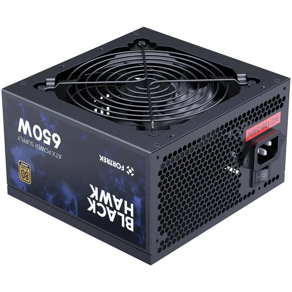 Fonte Gamer Atx Fortrek Black Hawk 650w 80 Plus Bronze Pfc Ativo Fonte Gamer Atx Fortrek Black Hawk 650w 80 Plus Bronze Pfc Ativo